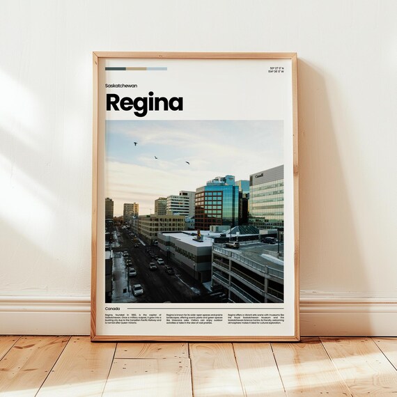 Regina Poster Print Photo Wall Art Canada Travel Gift