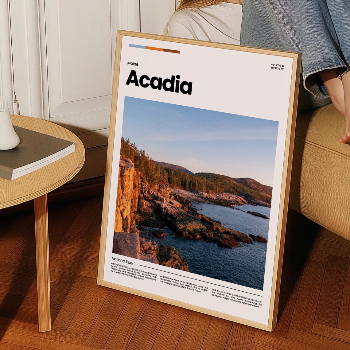 Acadia Travel Poster Acadia Poster Acadia Photo Poster Acadia Art Print National Park Usa Poster Mainetravel Poster Travel Gift - Image 3