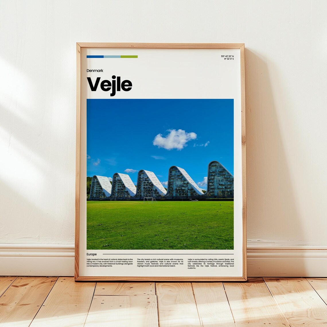 Vejle Poster Print Photo Wall Art Denmark Travel Gift