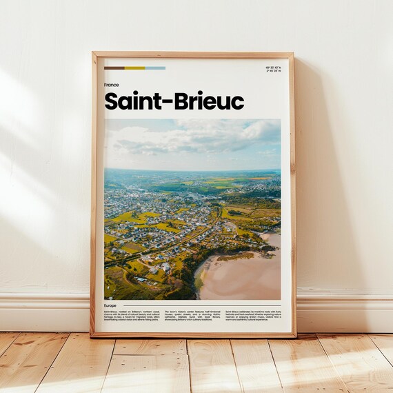 Saintbrieuc Poster Print Photo Wall Art France Travel Gift