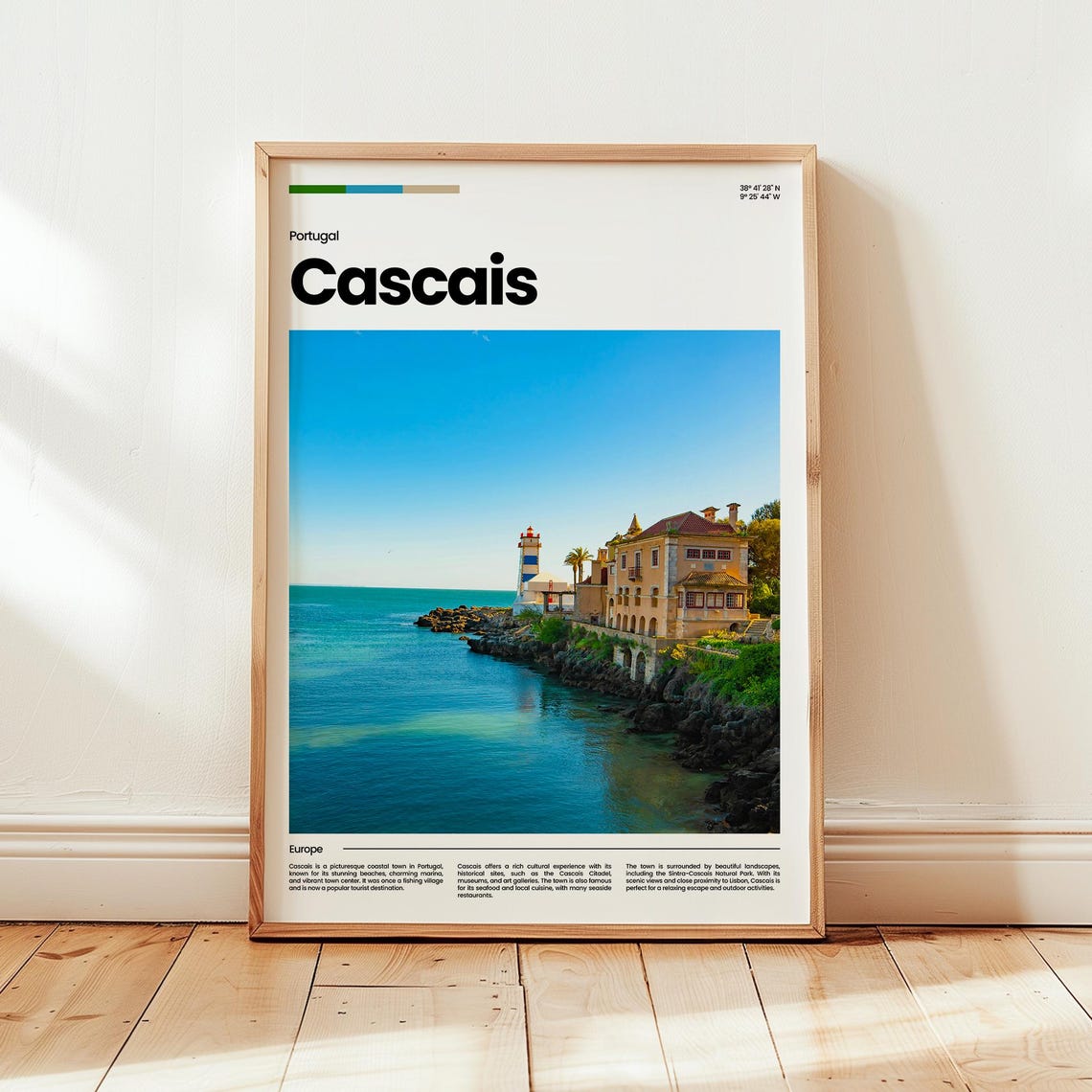 Cascais Poster Print Photo Wall Art Portugal Travel Gift