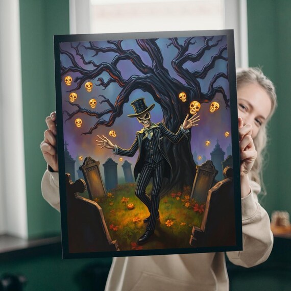 Spooky Skeleton Halloween Puzzle Adult Jigsaw Game