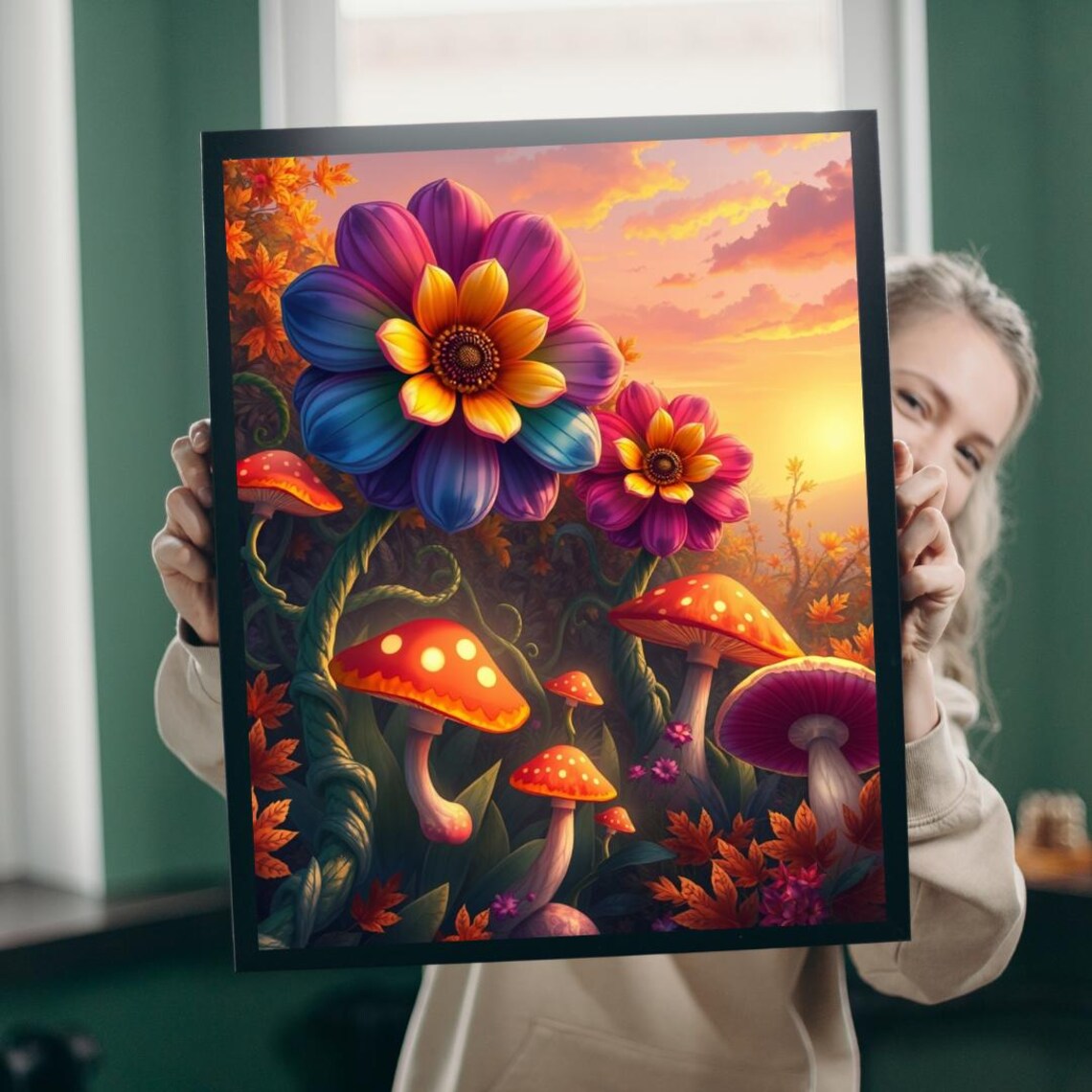 Botanical Garden Jigsaw Puzzle Fantasy Flowers And Vines