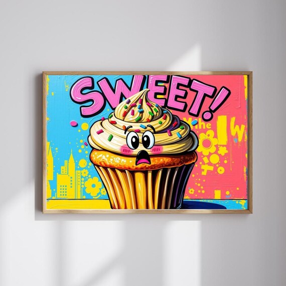 Colorful Cupcake Puzzle Pop Art Jigsaw Game