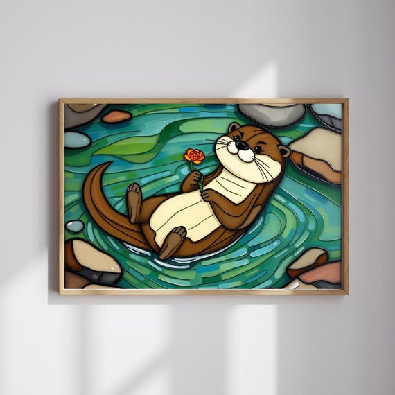 River Otter Jigsaw Puzzle Wildlife Animal Game Family Fun