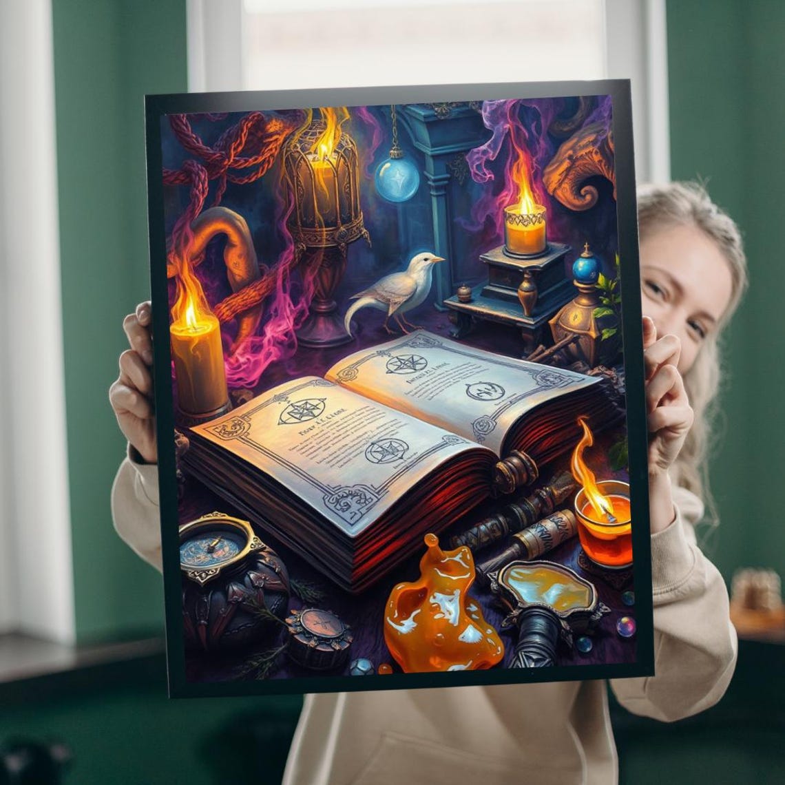 Cursed Ink Spellbook Puzzle Mystical Gothic Jigsaw