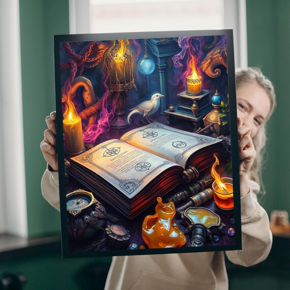 Cursed Ink Spellbook Puzzle Mystical Gothic Jigsaw