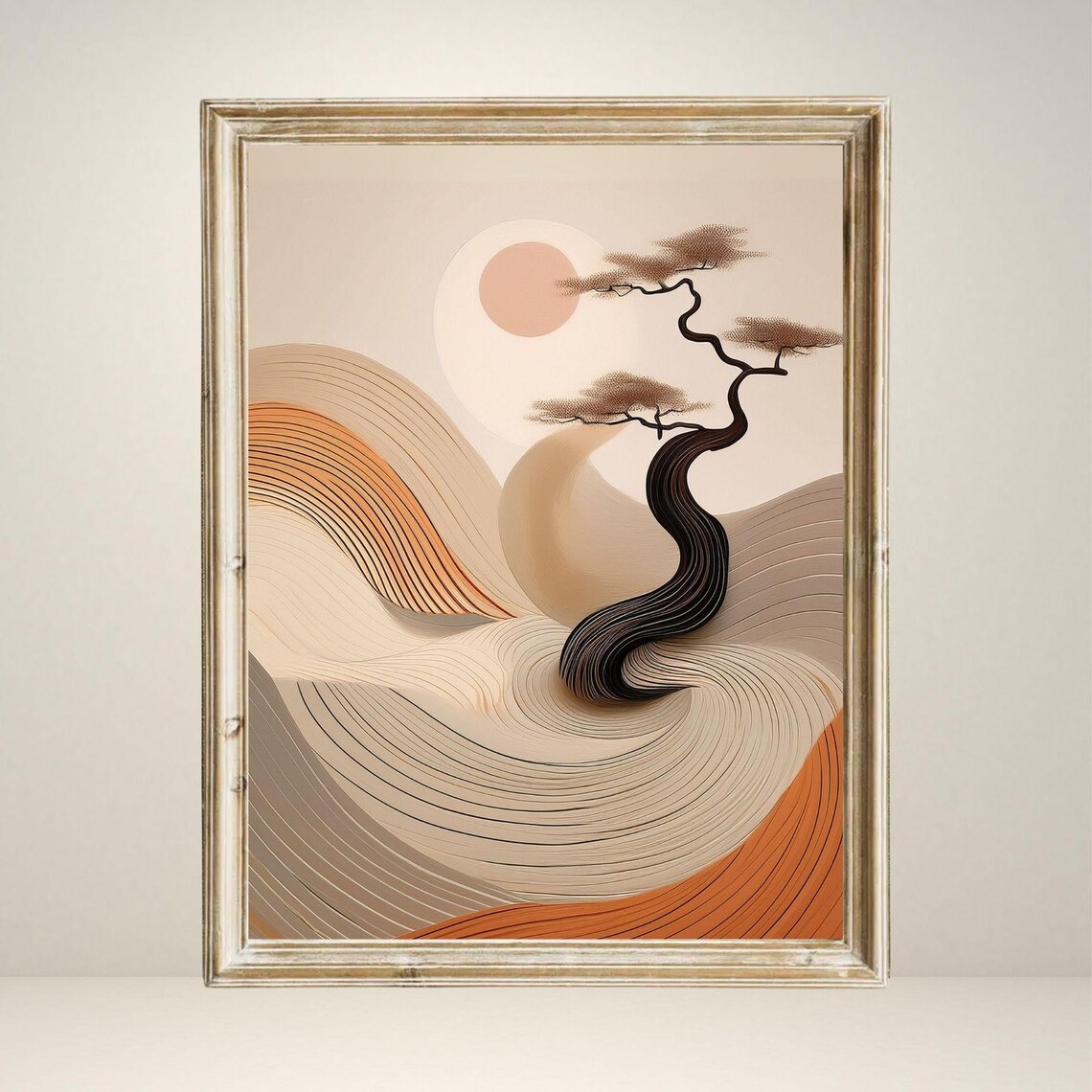 Zen Landscape, Japanese Abstract Tree Poster - Image 5
