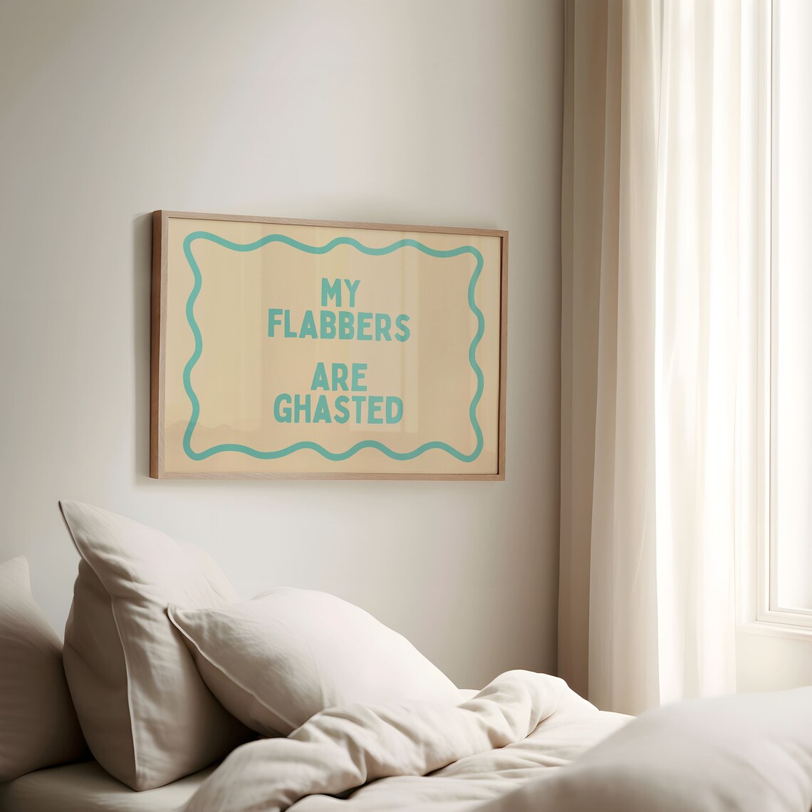My Flabbers Are Ghasted Funny Typography Art Print - Image 2