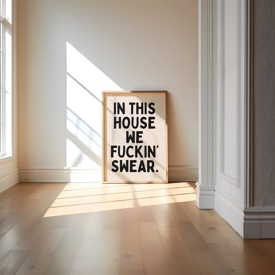 What The Actual Fuck Bold Minimal Funny Sarcastic Quote Poster - Image 3
