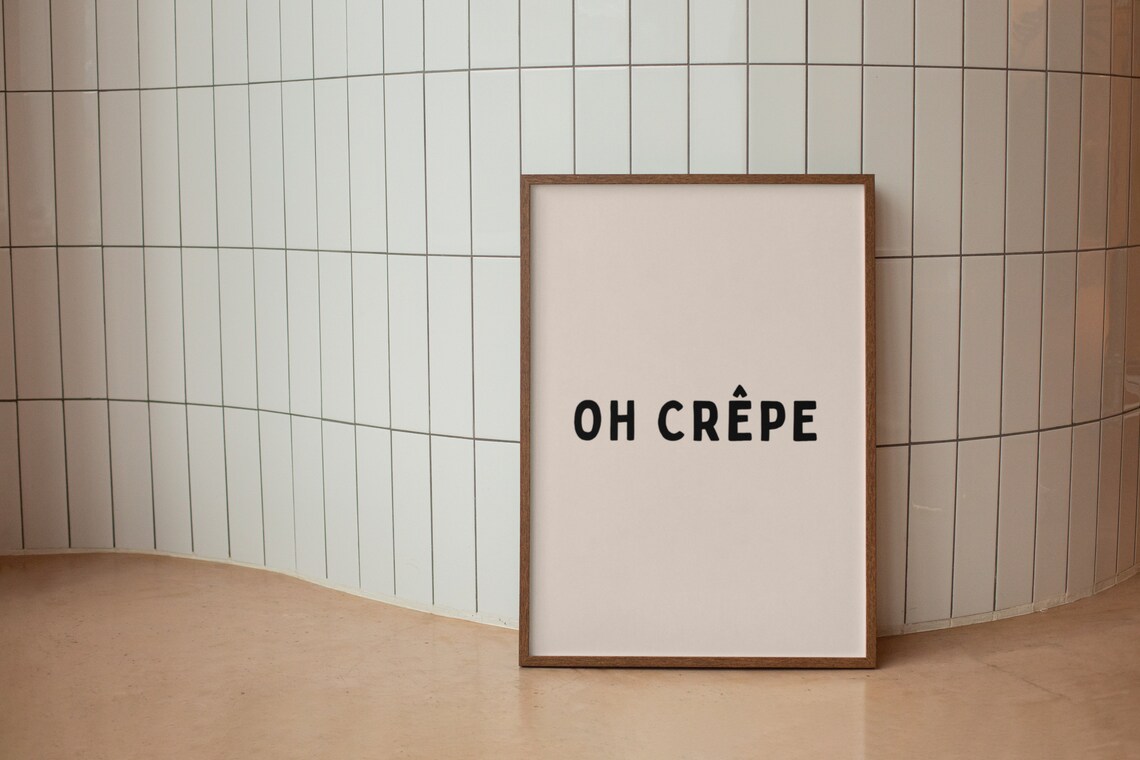 Funny Sarcastic Wall Art Fuck Sake Monochromatic Print Funny Swearing Typography Poster