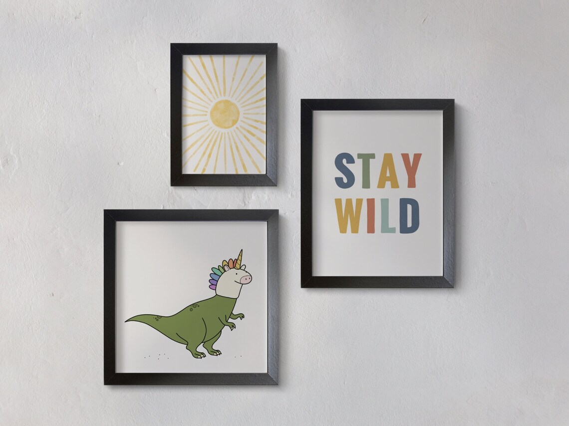 Stay Wild Nursery Poster, Playful Kids Room Decor - Image 2