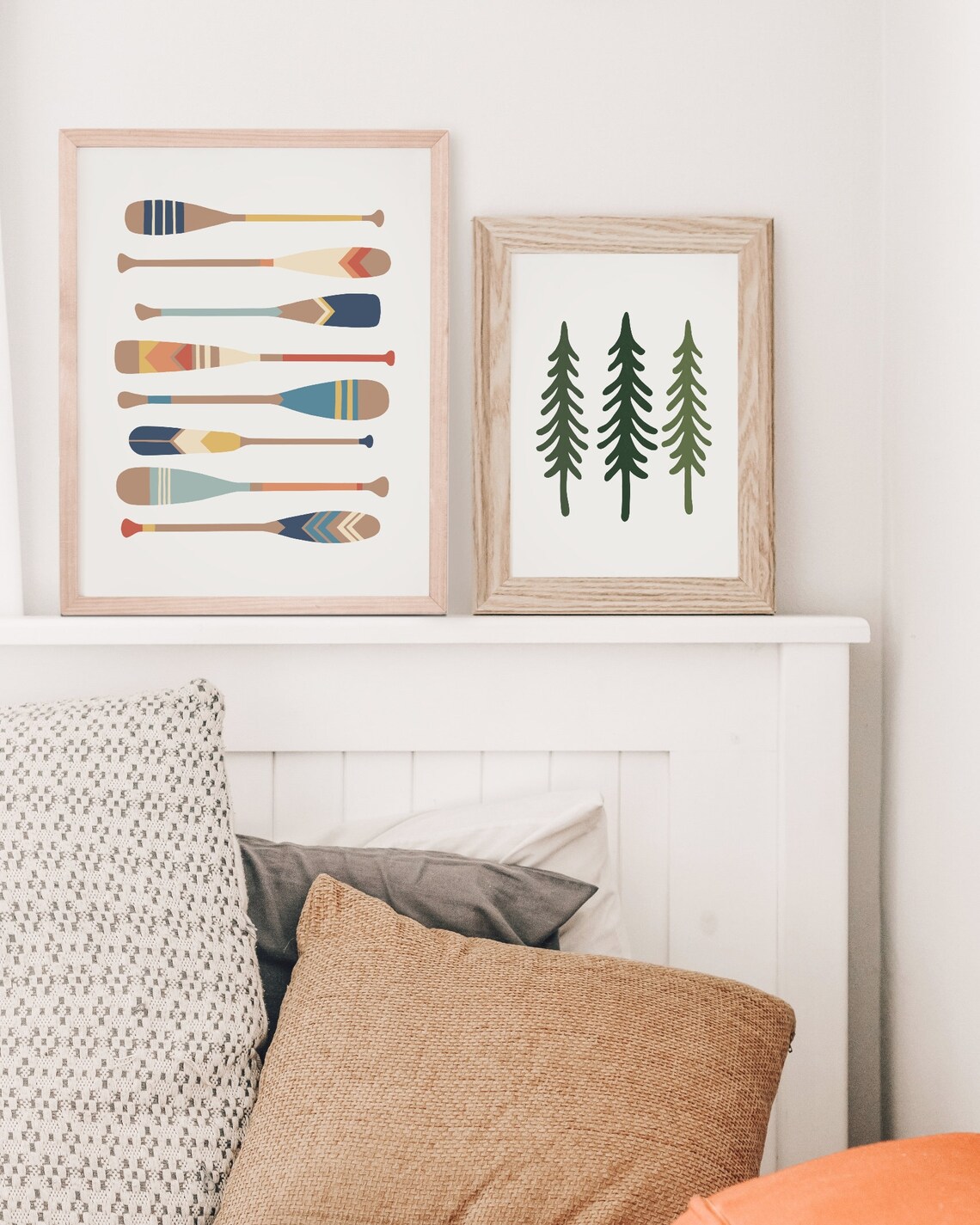 Pine Trees Forest Poster, Minimalist Mountain Decor - Image 3