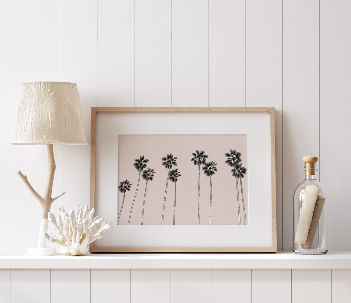 Palm Tree Minimalist Tropical Poster, Beach House Decor - Image 3