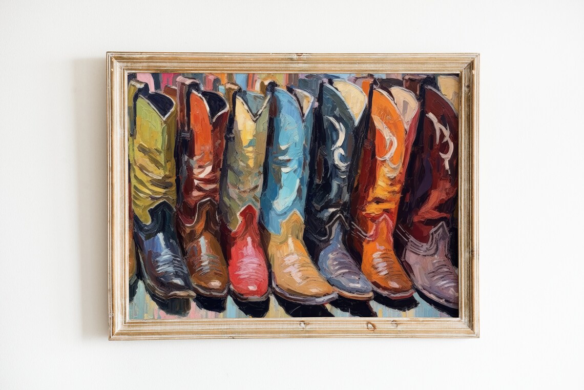Ranch House Western Print, Rustic Wall Decor