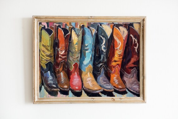 Ranch House Western Print, Rustic Wall Decor