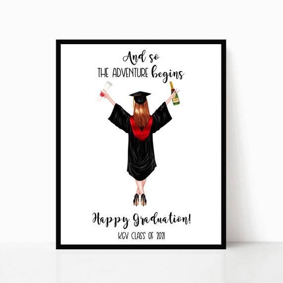 Graduation Personalized Gift College Graduation Print Gift For Best Friend High School Graduation Grad Gift Daughter Graduation