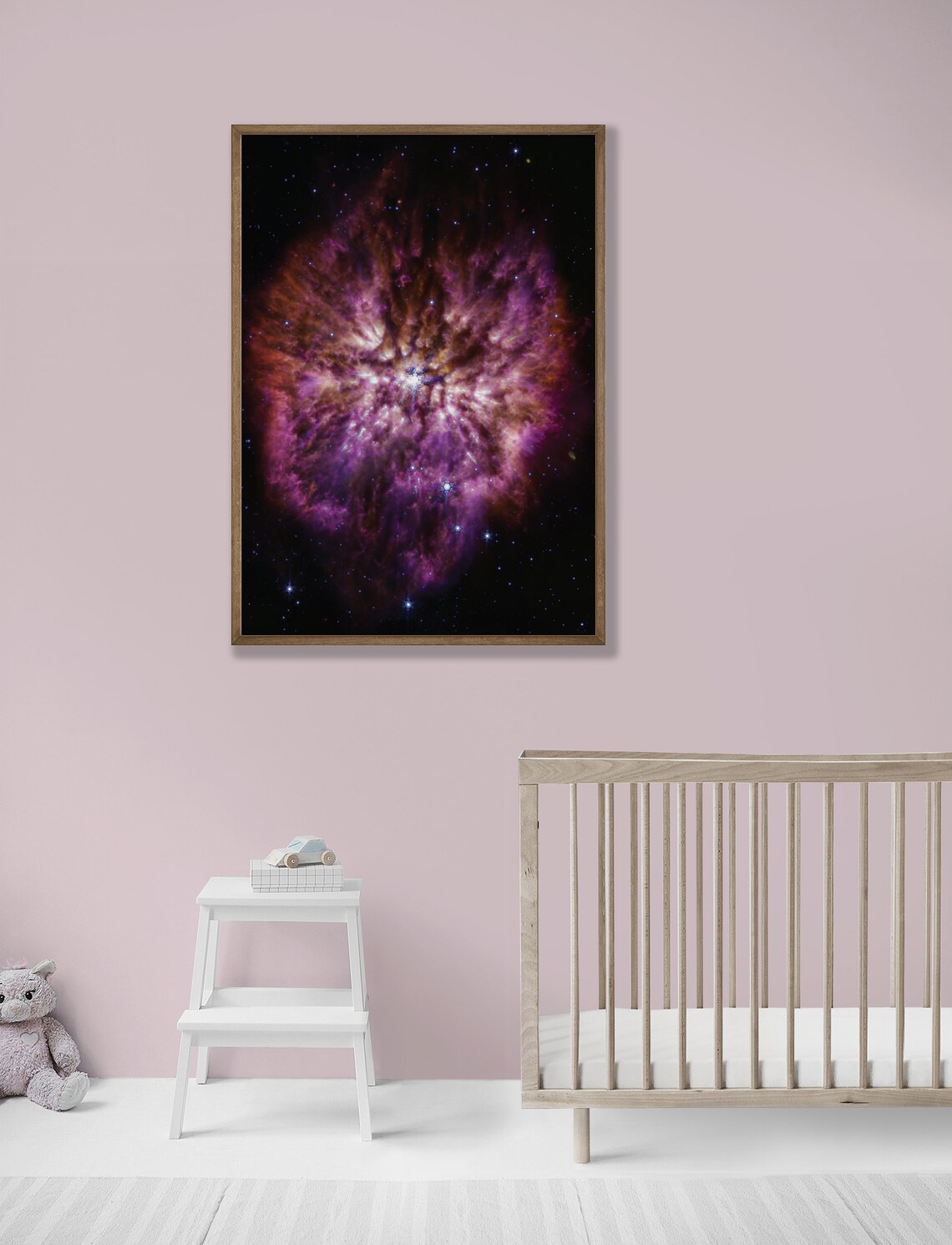 WR 124 Wolf Rayet Star Purple Nebula Deep Space Photography Poster