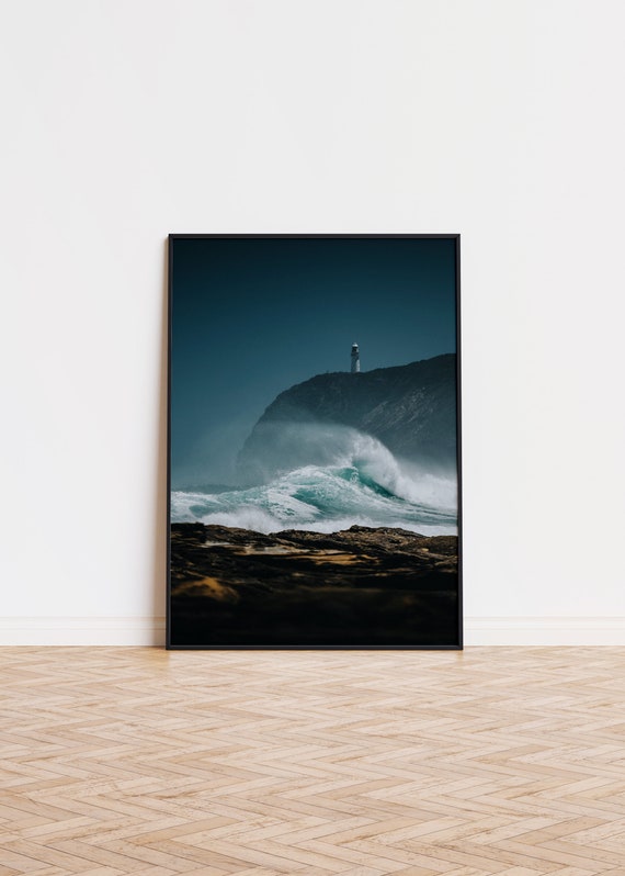 Ocean Lighthouse Poster Unique Trendy Wall Art Printed