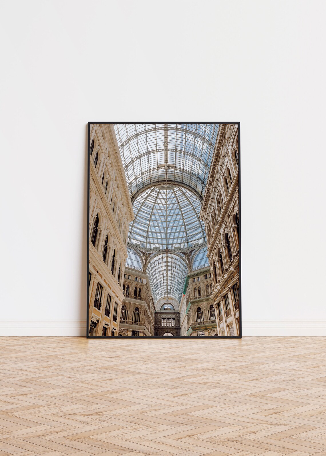 Galleria Umberto I Glass Dome Interior Naples Italy Photo Poster