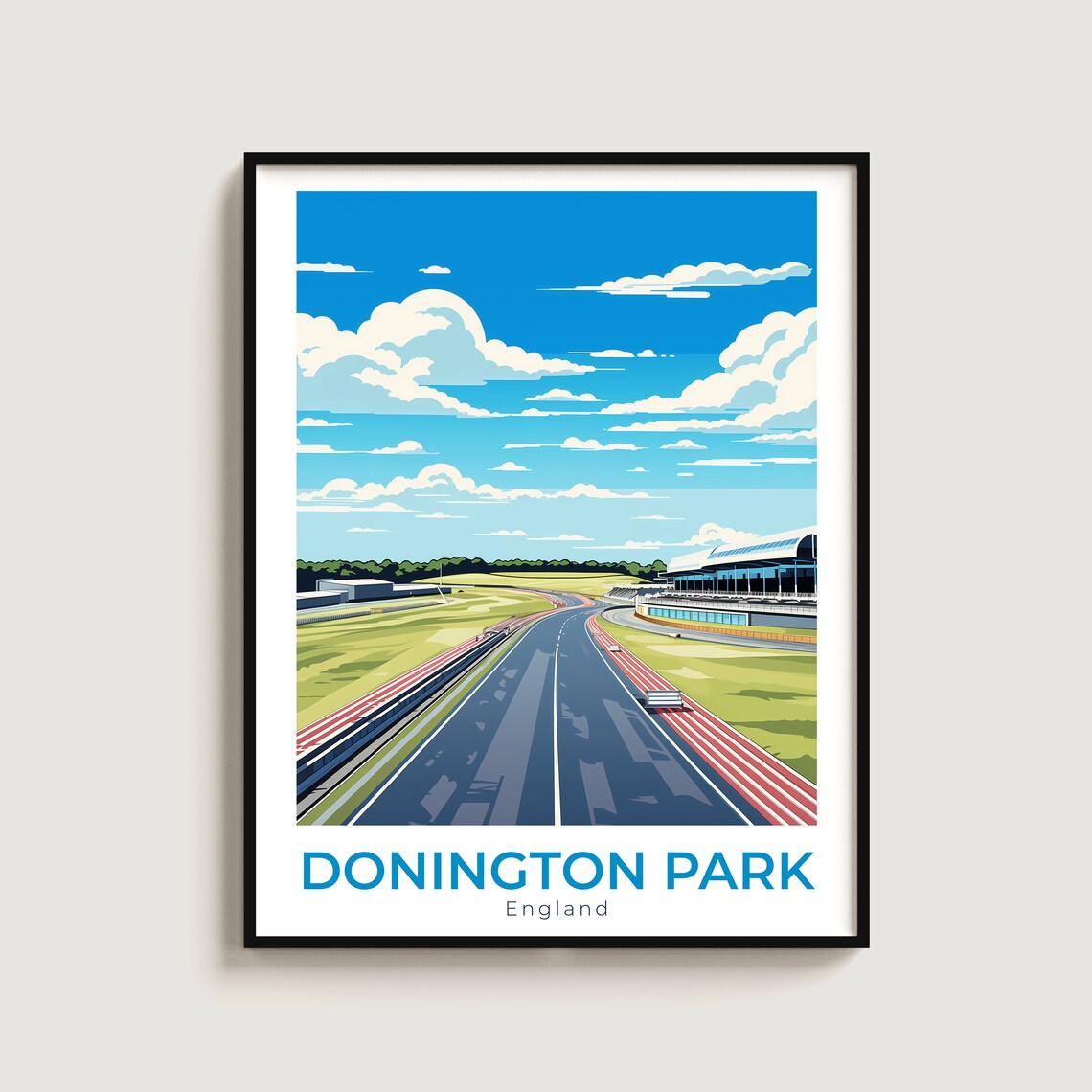 Donington Park England Start Finish Straight Speed Grandstand Poster