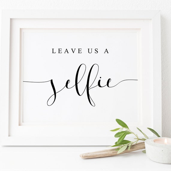 Selfie Station Wedding Sign, Reception Poster Print