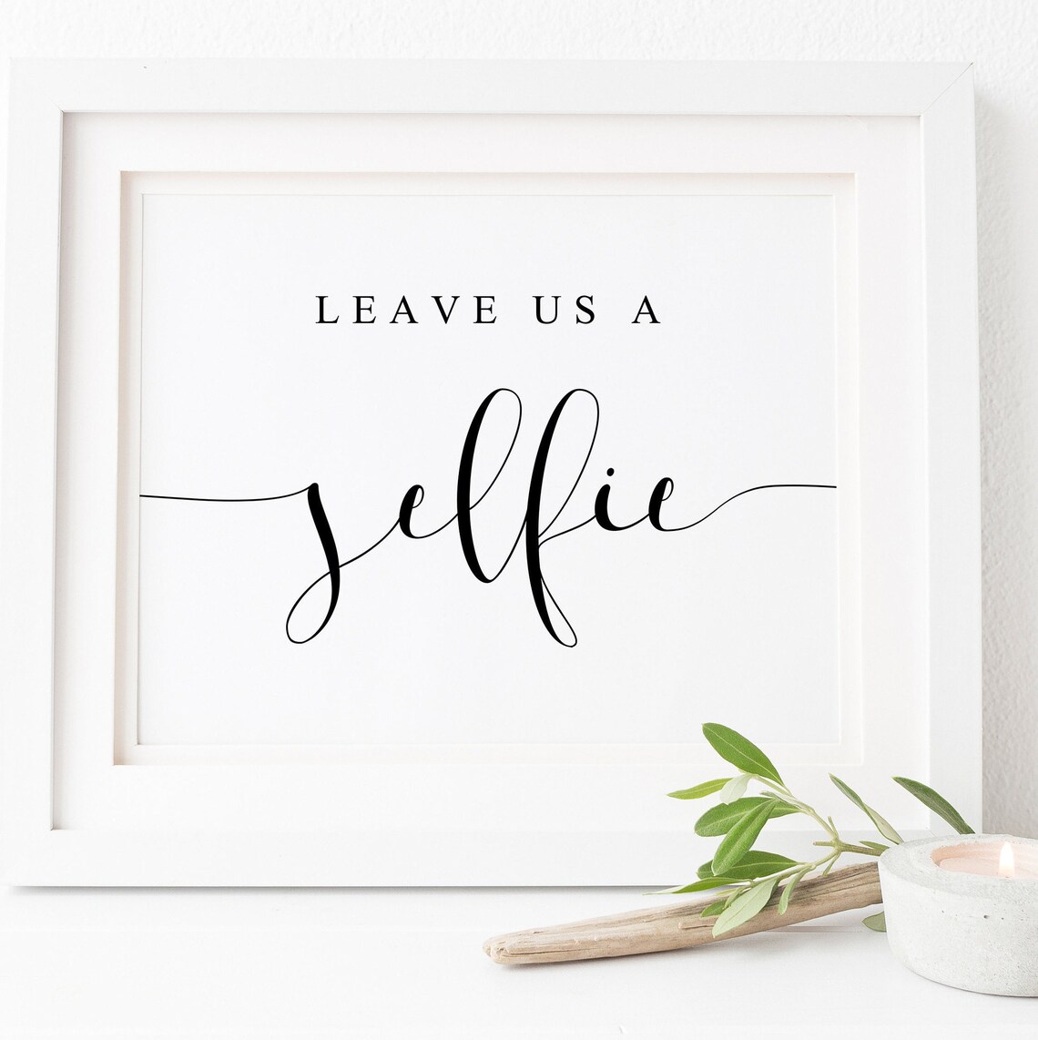 Selfie Station Wedding Sign, Reception Poster Print