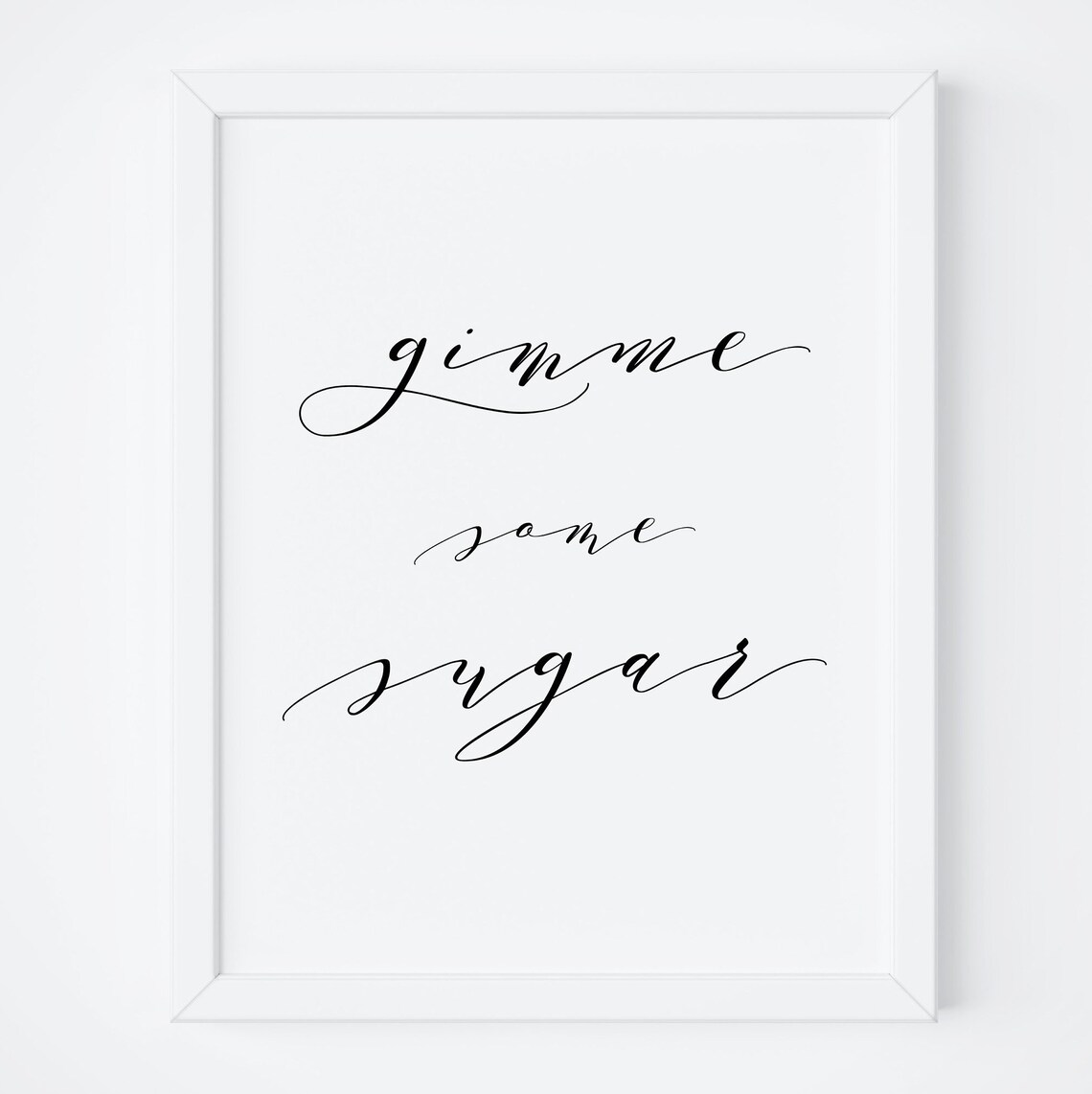 Gimme Some Sugar Dessert Bar Sign, Wedding Print