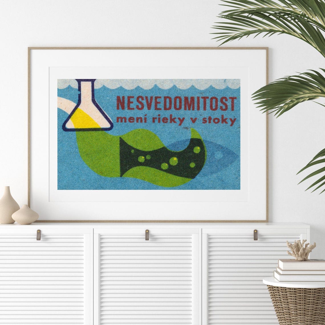 Nesvedomitost Meni Rieky v Stoky Slovak River Pollution Poster - Image 2