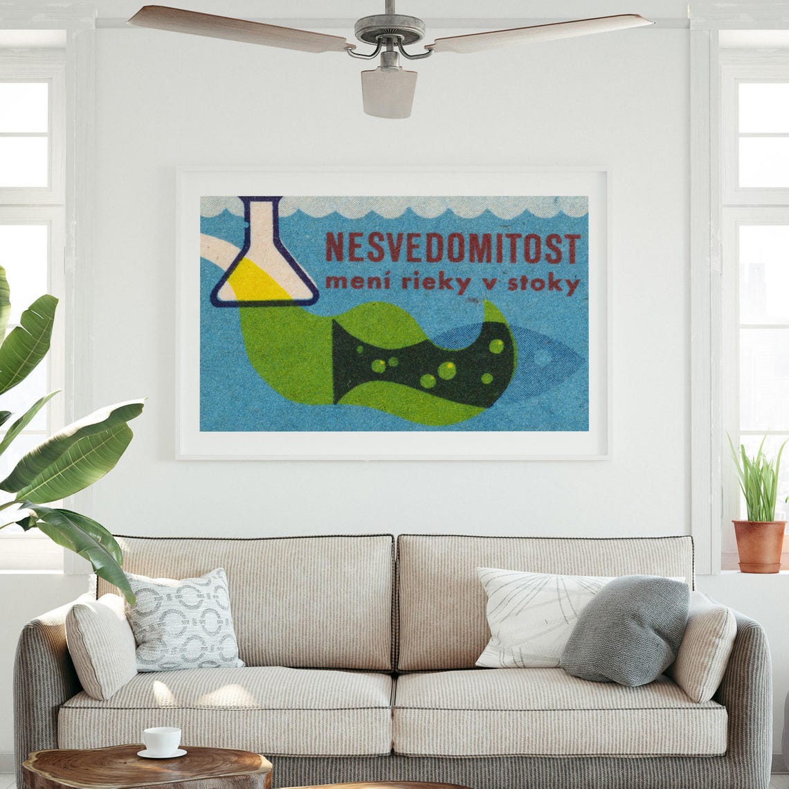 Nesvedomitost Meni Rieky v Stoky Slovak River Pollution Poster - Image 3