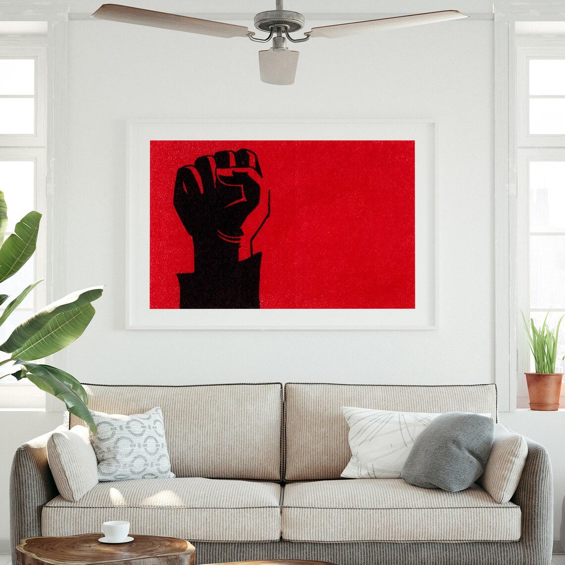 Revolution Fist Vintage Eastern Europe Poster Print - Image 3