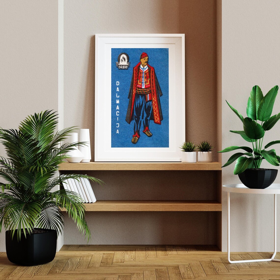 Croatian Man Matchbox Vintage Eastern Europe Art Print - Image 2