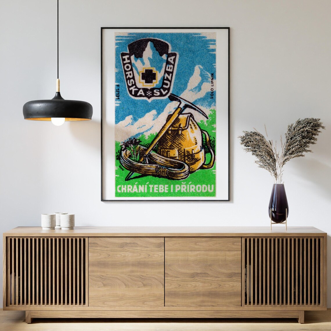 Mountain Climbing Kit Matchbox Vintage Poster Print - Image 4
