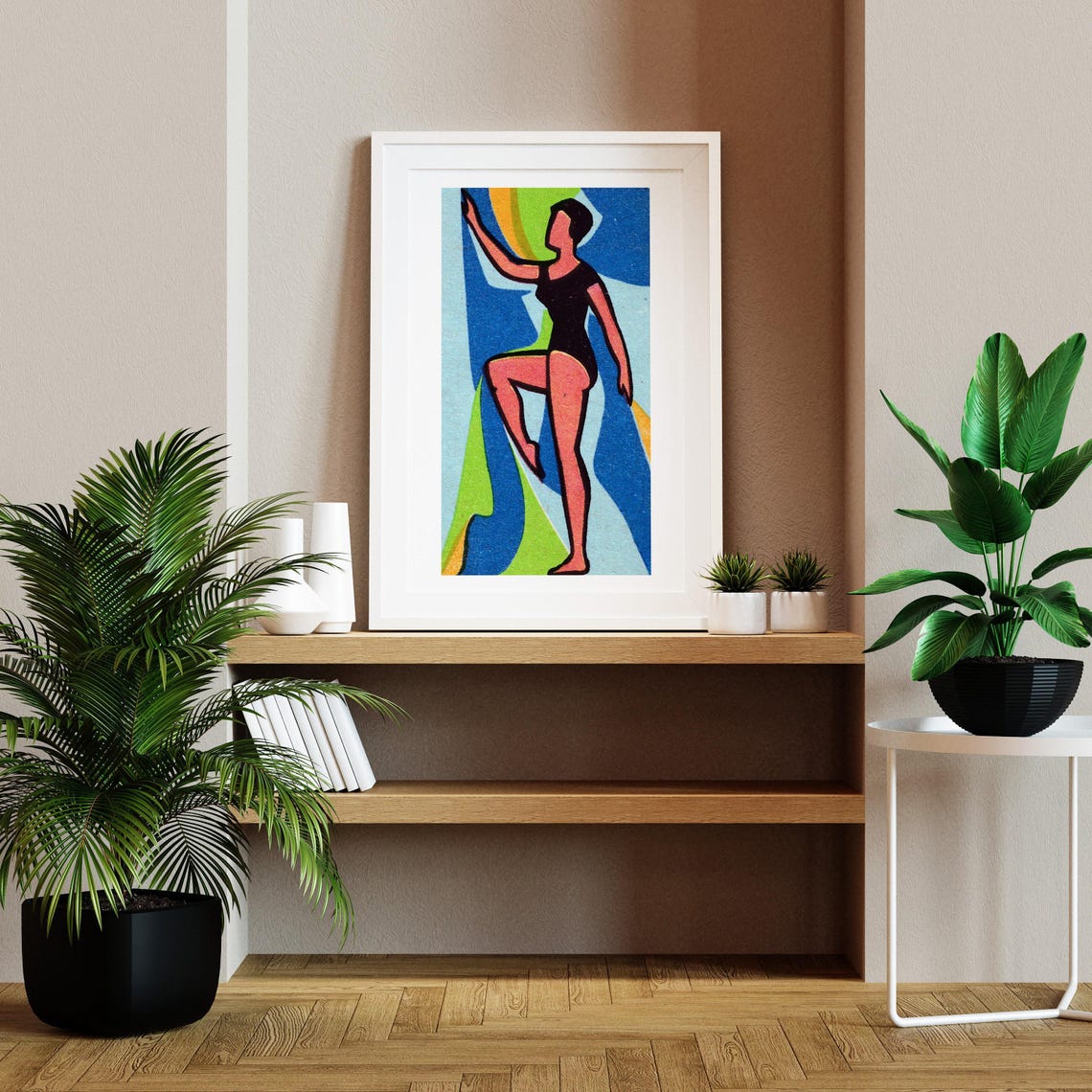 The Dancer Retro Abstract Figure Vintage Matchbox Label Poster - Image 2