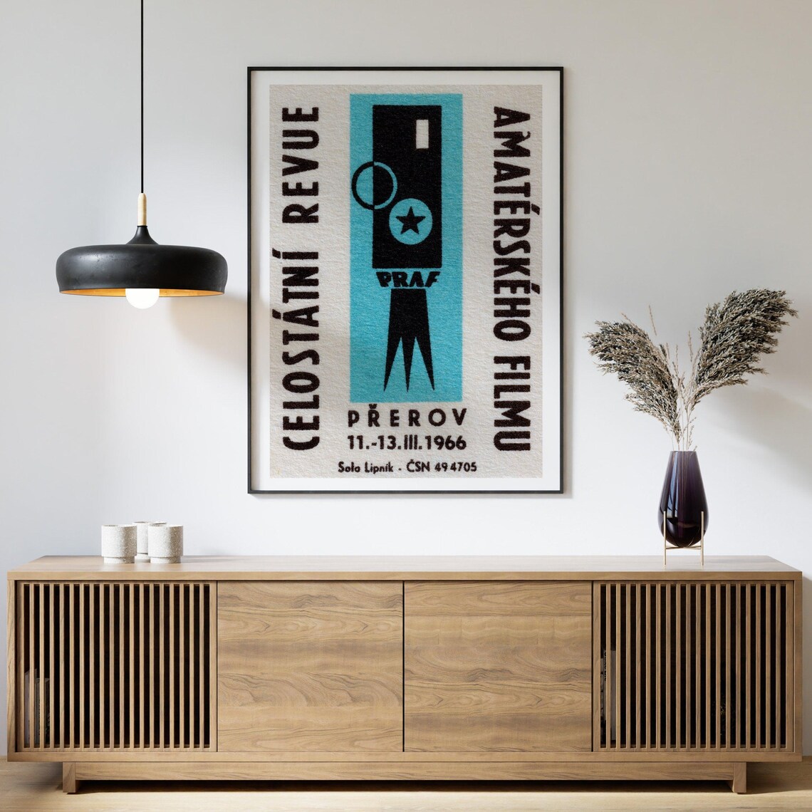 Amateur Film Festival Prerov 1966 Camera Czech Vintage Poster - Image 4