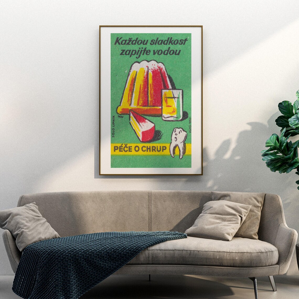 Wash Down Sweets With Water Vintage Poster Print - Image 3