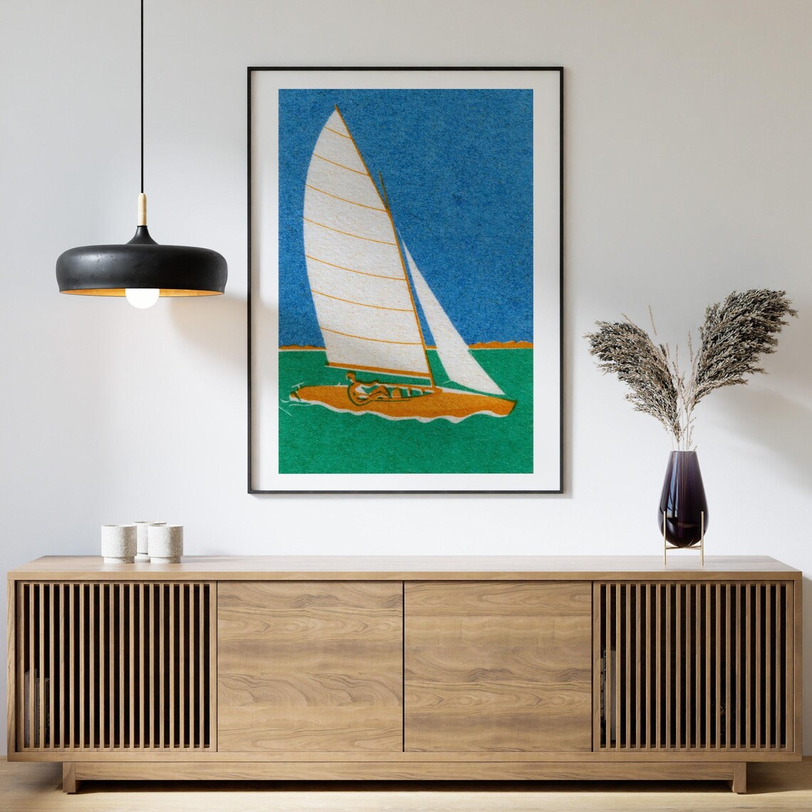 Sailboat Matchbox Vintage Eastern Europe Poster Print - Image 4