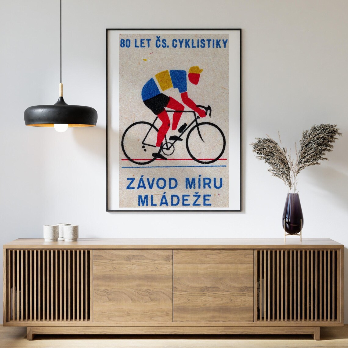 Zavod Miru Youth Cycling Race Czech 80 Years Matchbox Sports Poster - Image 4