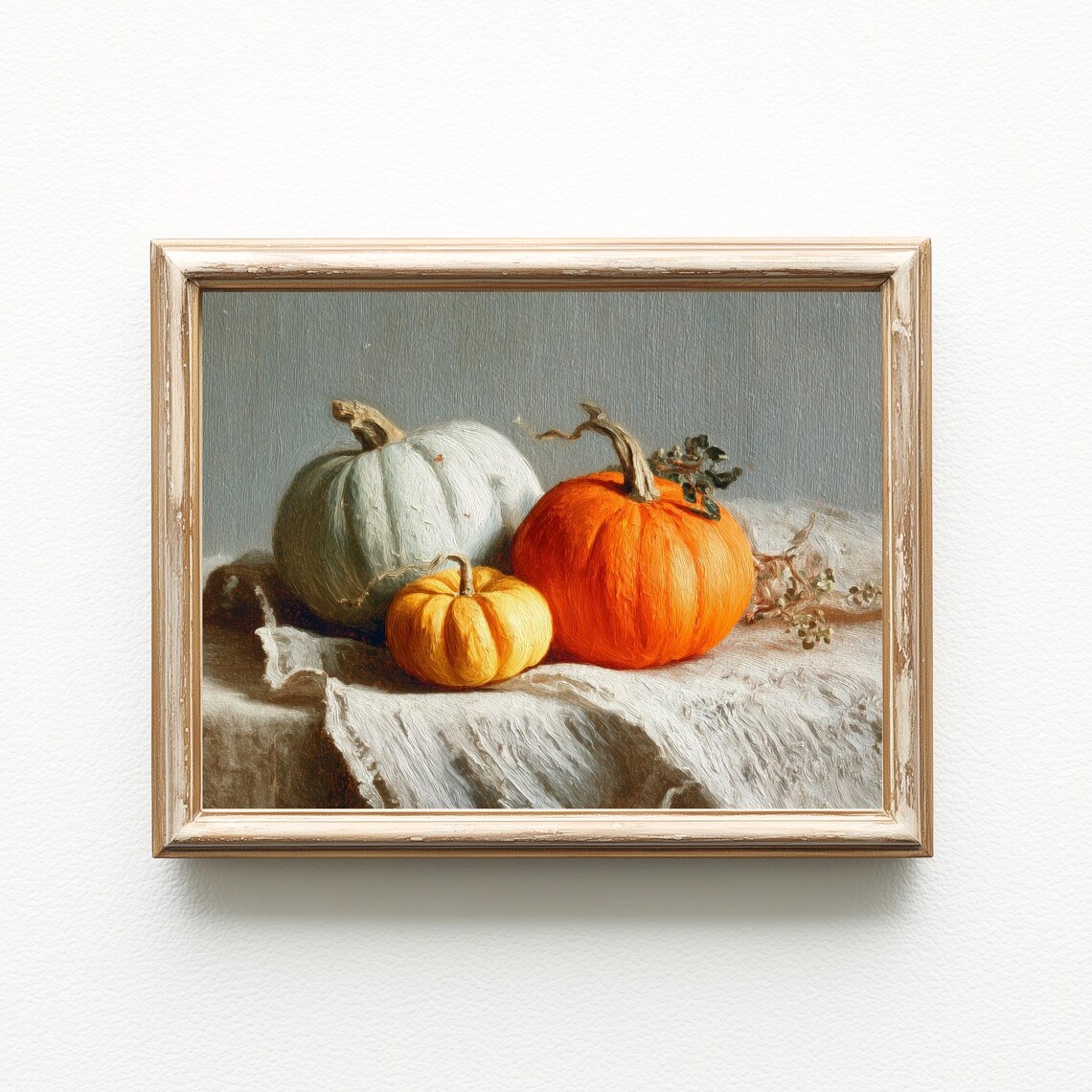 Vintage Pumpkin Patch Poster, Rustic Autumn Decor