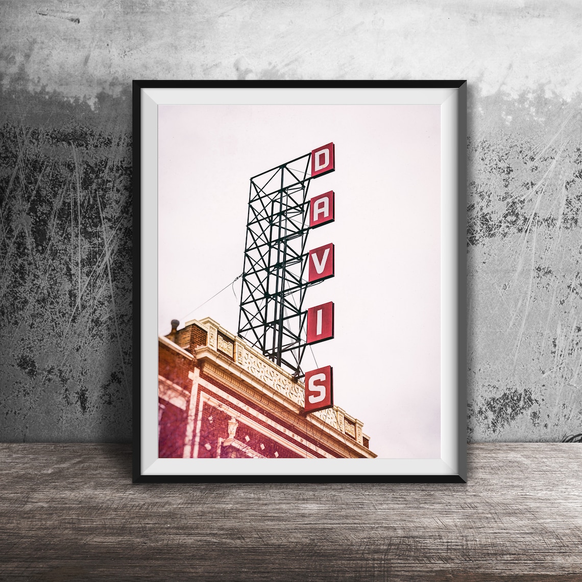 Davis Theater, Lincoln Square Chicago Art Print