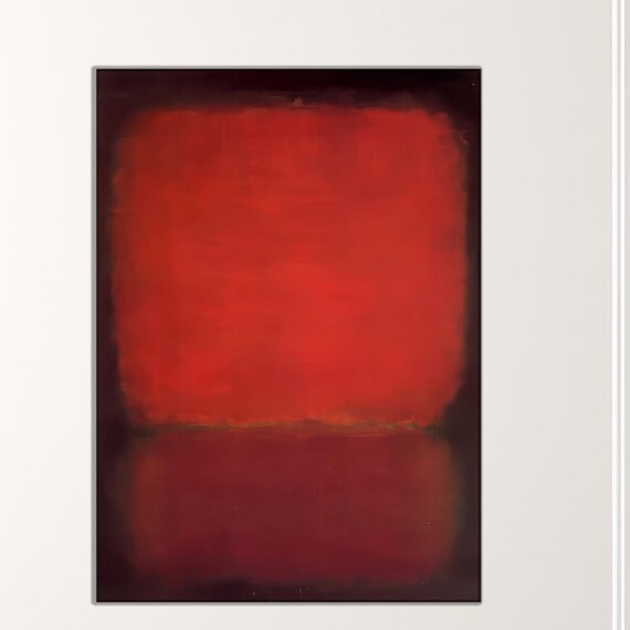 Mark Rothko Style Minimalist Bohemian Art Print