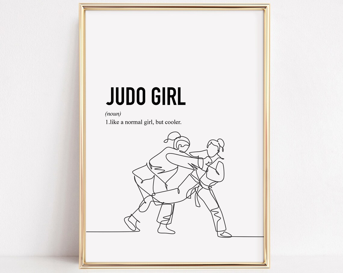 Judo Poster, Teen Room Decor Wall Art Print