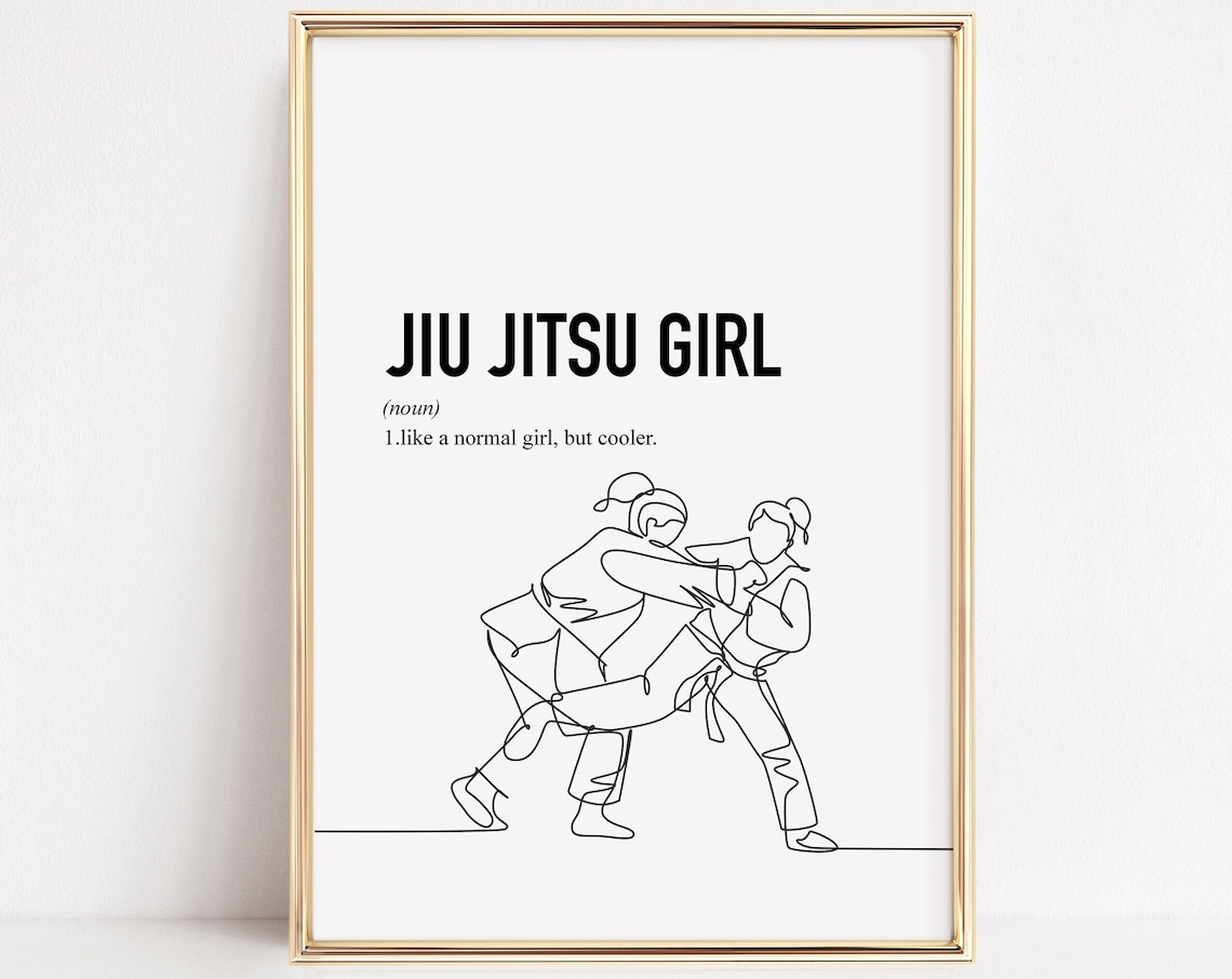 Jiu Jitsu Poster, Teen Room Decor Art Print