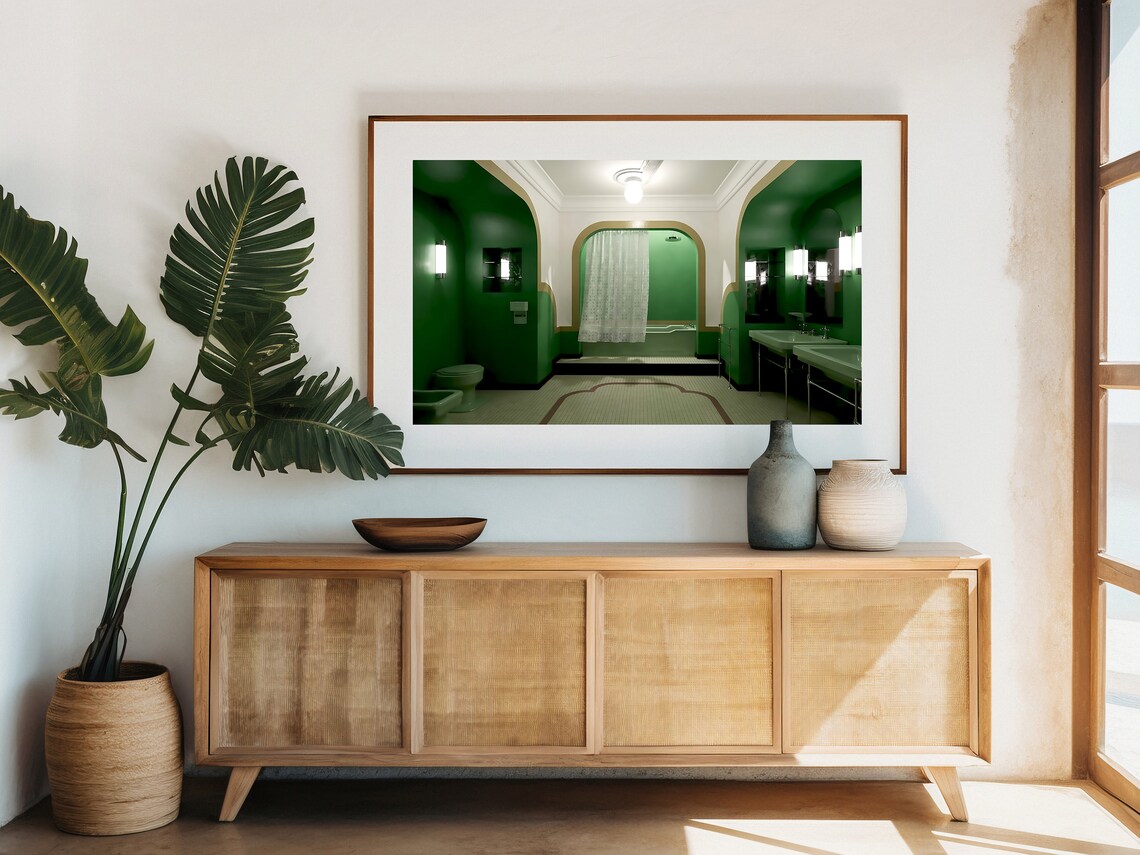 The Shining Bathroom Vintage Funny Wall Art Print - Image 2