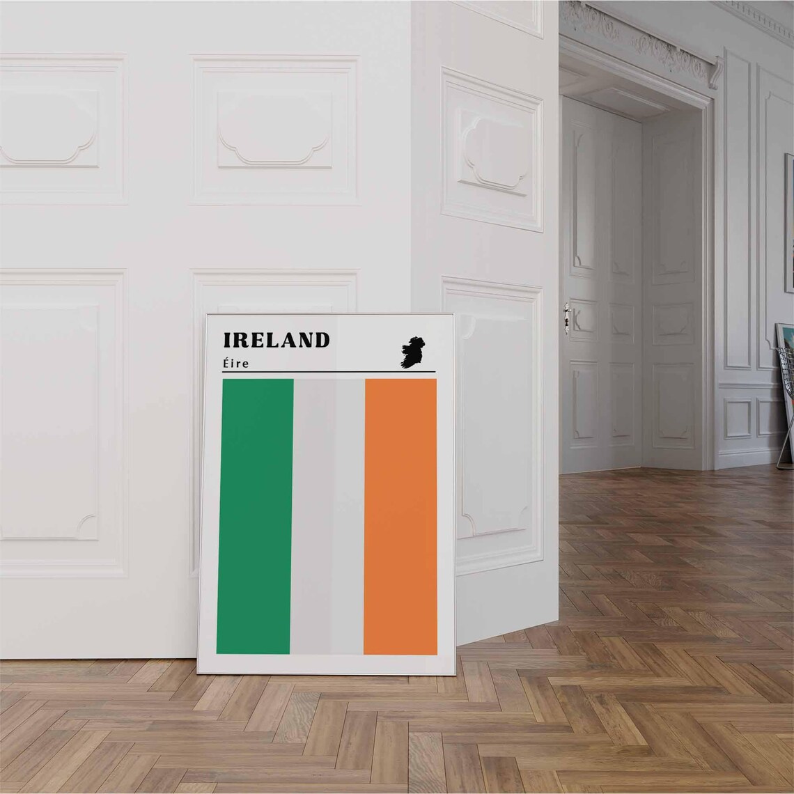 Ireland Flag Poster, Ireland Travel Art Print - Image 2