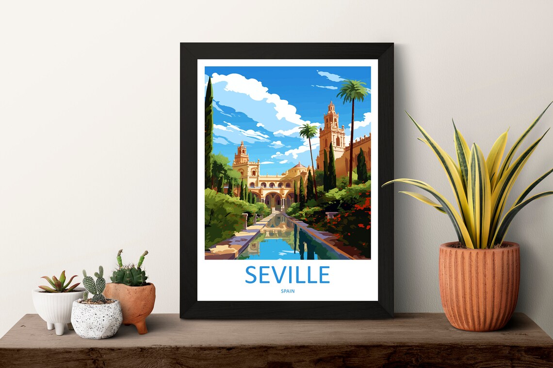 Seville Travel Poster, Spain Wall Art Print - Image 3