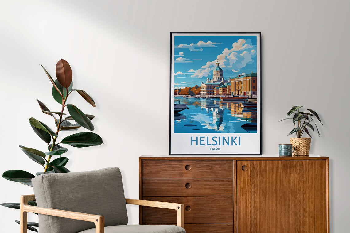 Helsinki Travel Poster, Finland Wall Print - Image 2