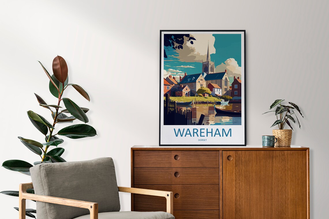 Wareham Travel Poster, England Place Print - Image 2