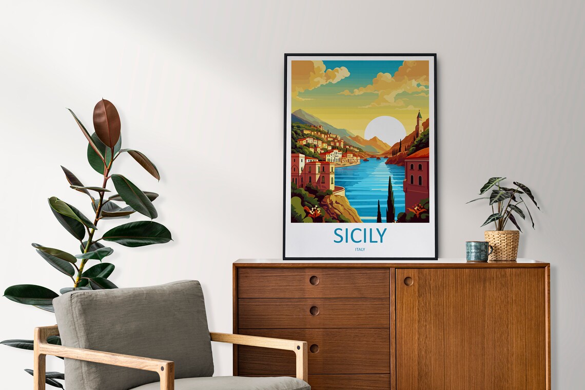 Sicily Italy Travel Poster - Image 2