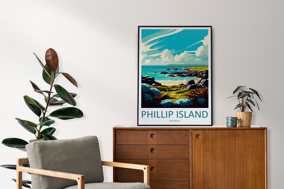 Phillip Island Travel Poster, Australia Travel Print - Image 2